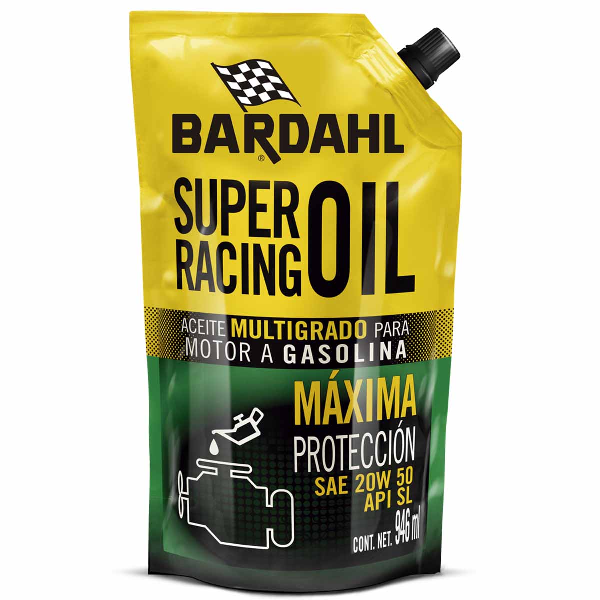 Lubricante Aceite Super Racing Oil 20W50 946ml Auto Bardahl