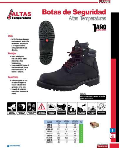 Somos Reyes | Bota De Seguridad Altas Temperaturas Mx #6 Uszh6 Urrea