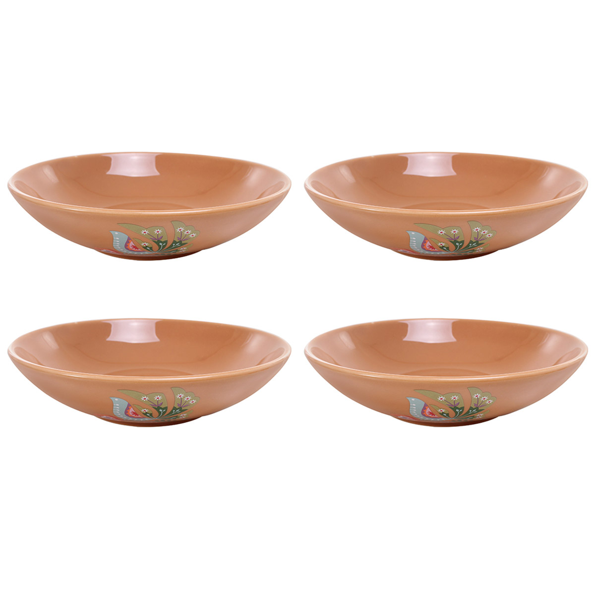 Juego Bowl Ceramica 4 Pzs Plato Cocina Hogar Crown Baccara