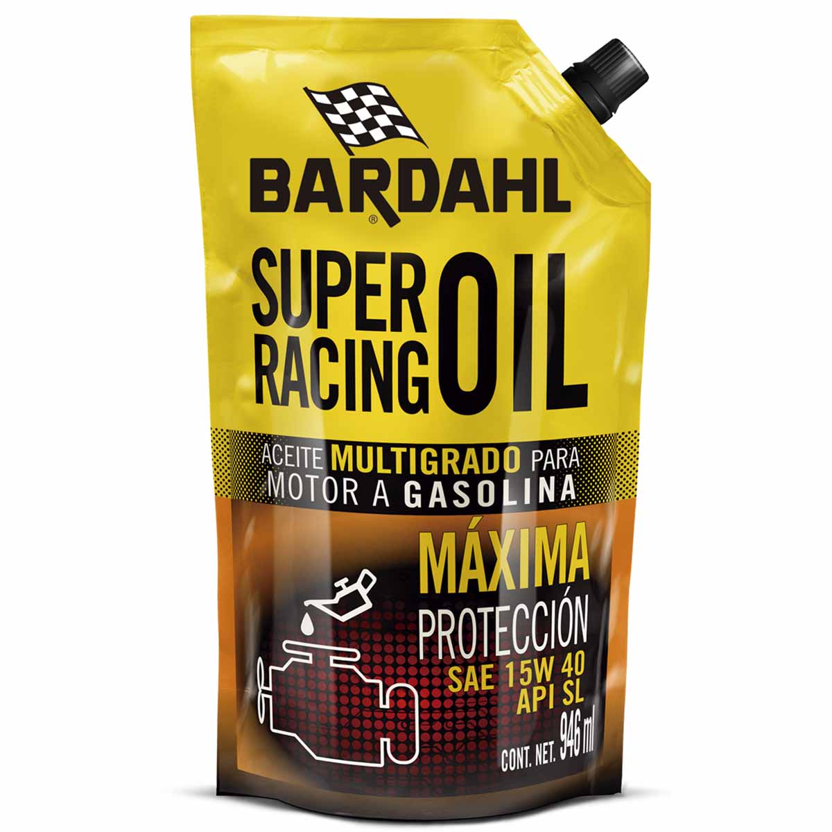 Lubricante Aceite Super Racing Oil 15W40 946ml Auto Bardahl