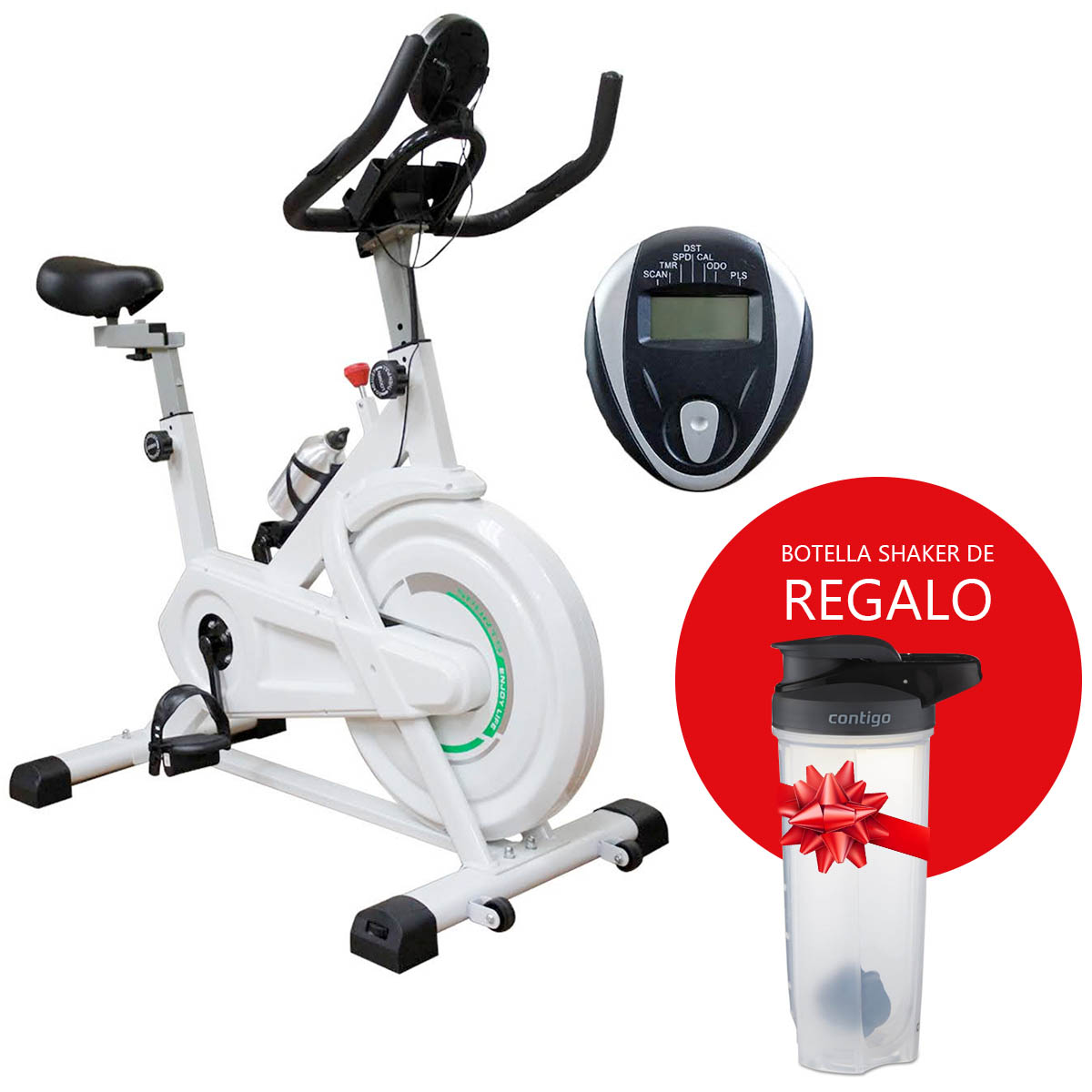 Bicicleta Spinning Profesional Fija + Regalo Fitness Cardio