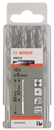 Broca Hss-g 9/64  10 Pz. Bosch