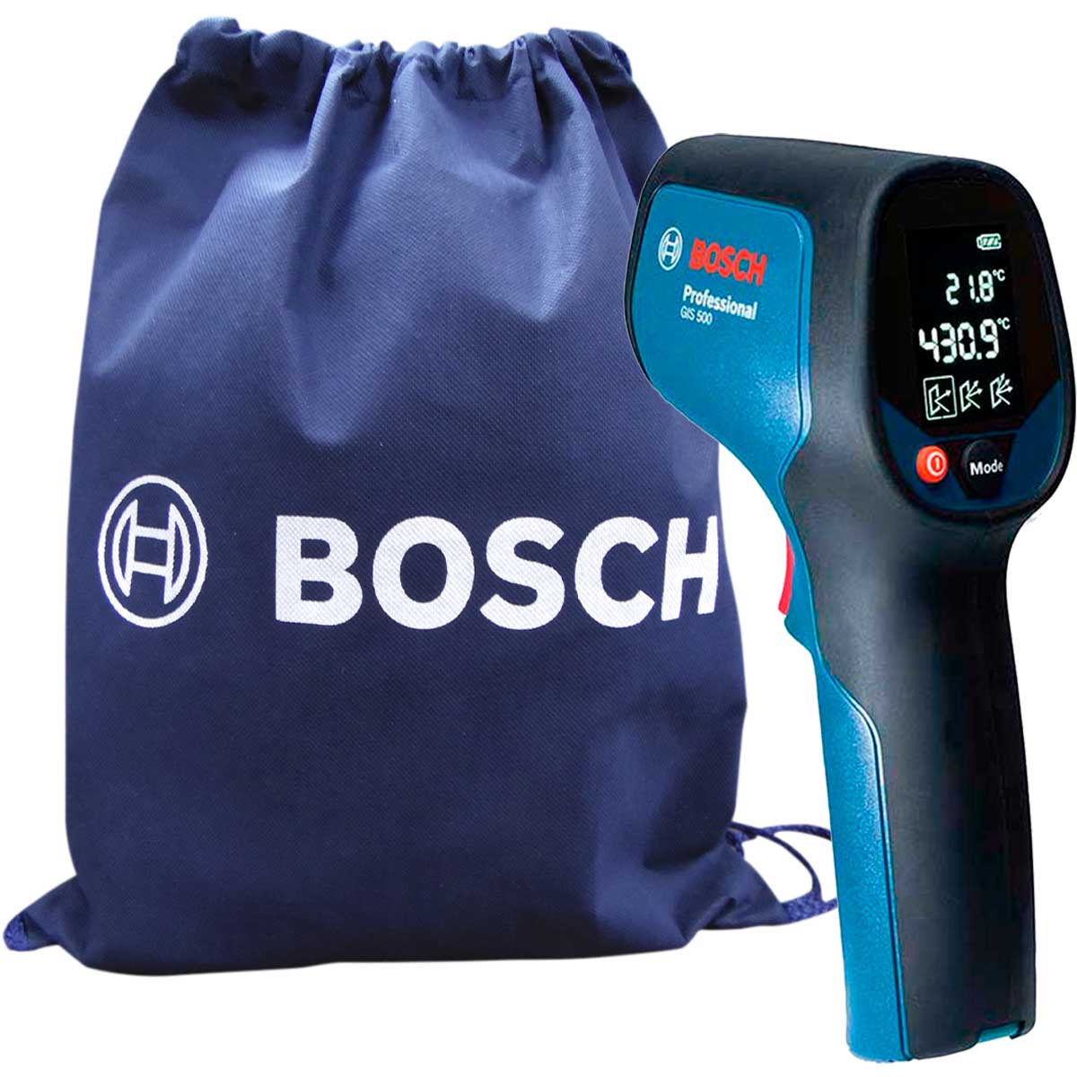 Termometro Infrarojo Pistola Digital GIS500 + Morral Bosch
