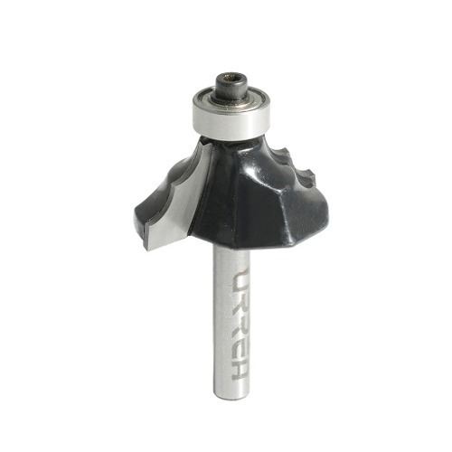 Broca de fresado para molduras de riel de silla de aleaci/ón de carburo cortador de fresado para carpinter/ía con v/ástago de 1//2 pulg.
