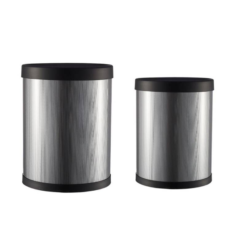 Somos Reyes | Juego Botes Basureros Metalicos 30 Y 22 Cm Hanoi 2 Pz Namaro