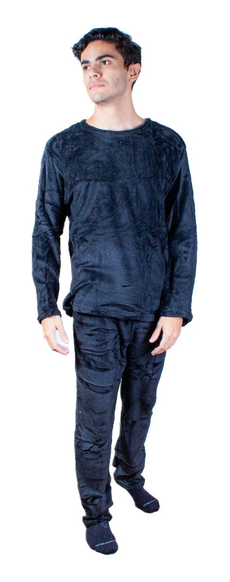 Pijama Para Hombre Tela Polar Estampada