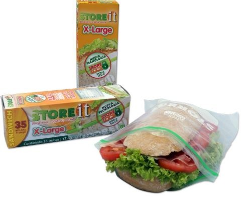 Bolsa Para Sandwich Xl 17.8 X 20.3 Cm 35 Pzas 82109 Store It
