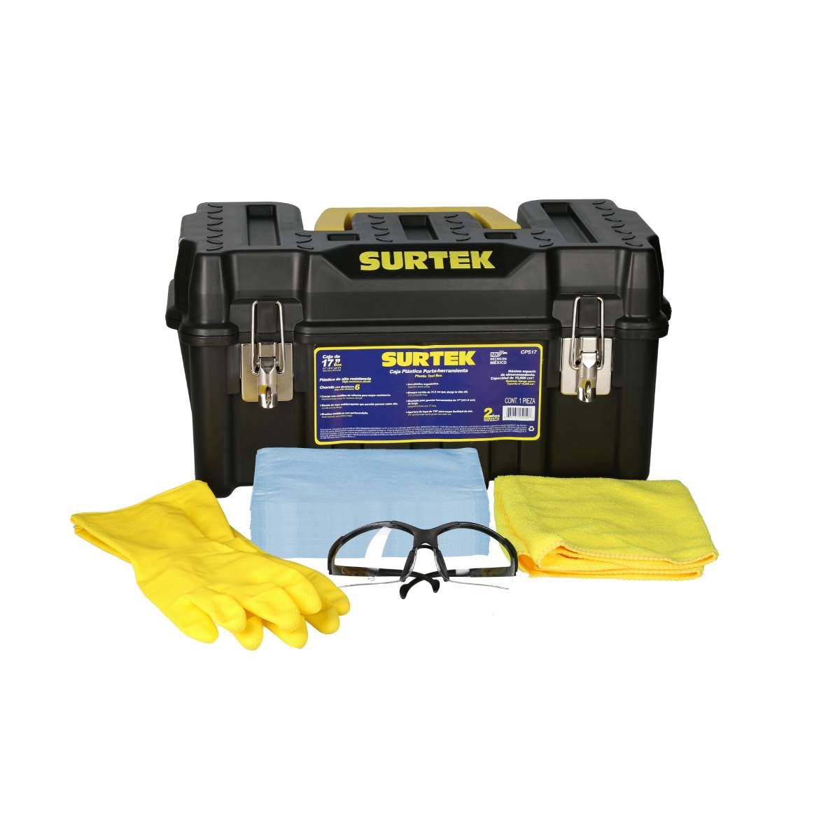 Somos Reyes | Kit Sanitario Cubrebocas Impermeable Gafas Guantes Surtek