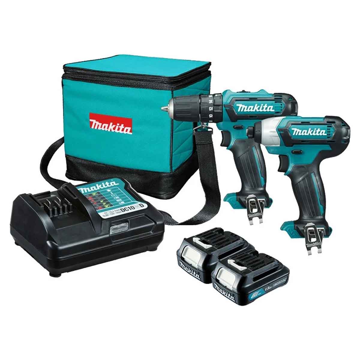 Rotomartillo Taladro SDS Plus HR140DWYE1 Makita+ accesorios