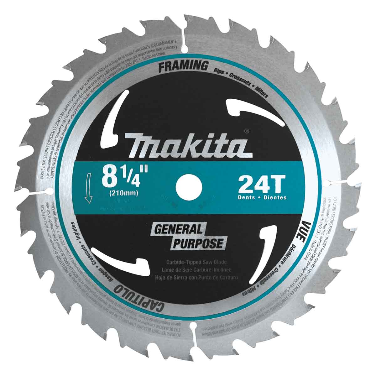 DISCO SIERRA CIR P/ALUMINIO 9-1/4 PULG MAKITA B19722