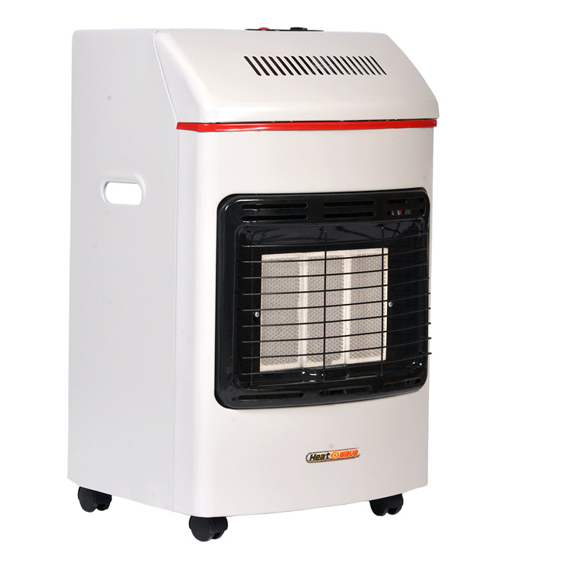 Calefactor Portatil Gas Lp 3 Radiantes Blanco Heat Wave