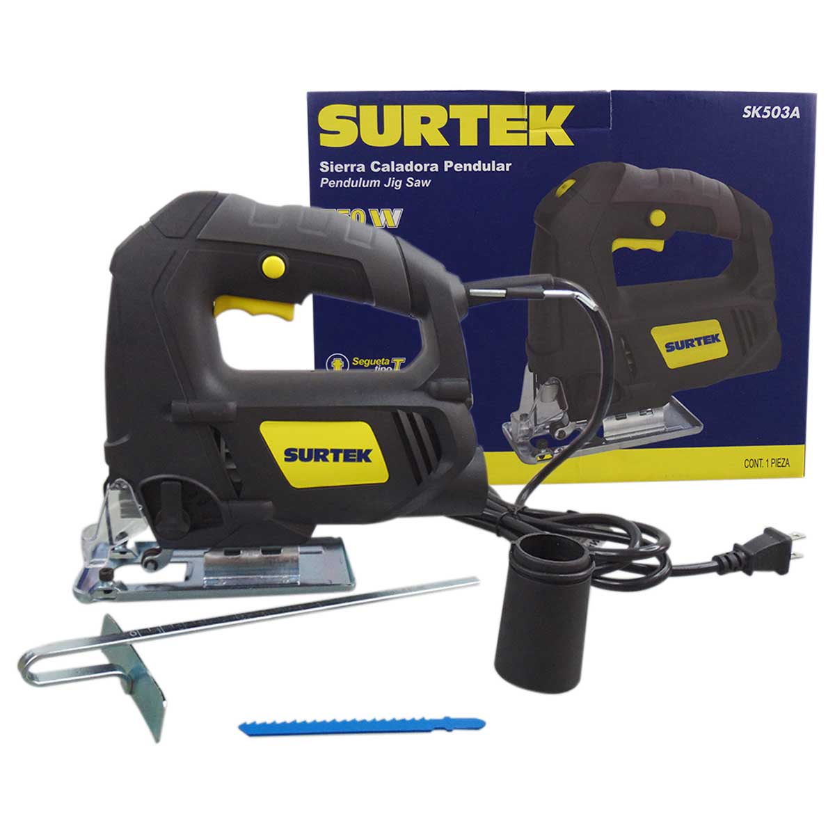Sierra Caladora 750W – 400/3.100cpm – Capacidad de Corte  madera/aluminio/acero: 80/10/8 F012.475.1JB-000 – Marfer Herramientas