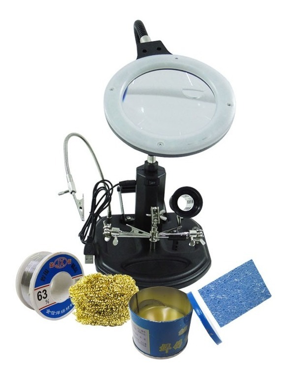 Amazon.com: Kit de soldadura para electrónica, cautín de temperatura  ajustable de 60 W, 5 puntas para soldar, soldadura, desoldador, pelacables,  pinzas, soporte para soldar, 2 cables eléctricos : Herramientas y Mejoras  del Hogar