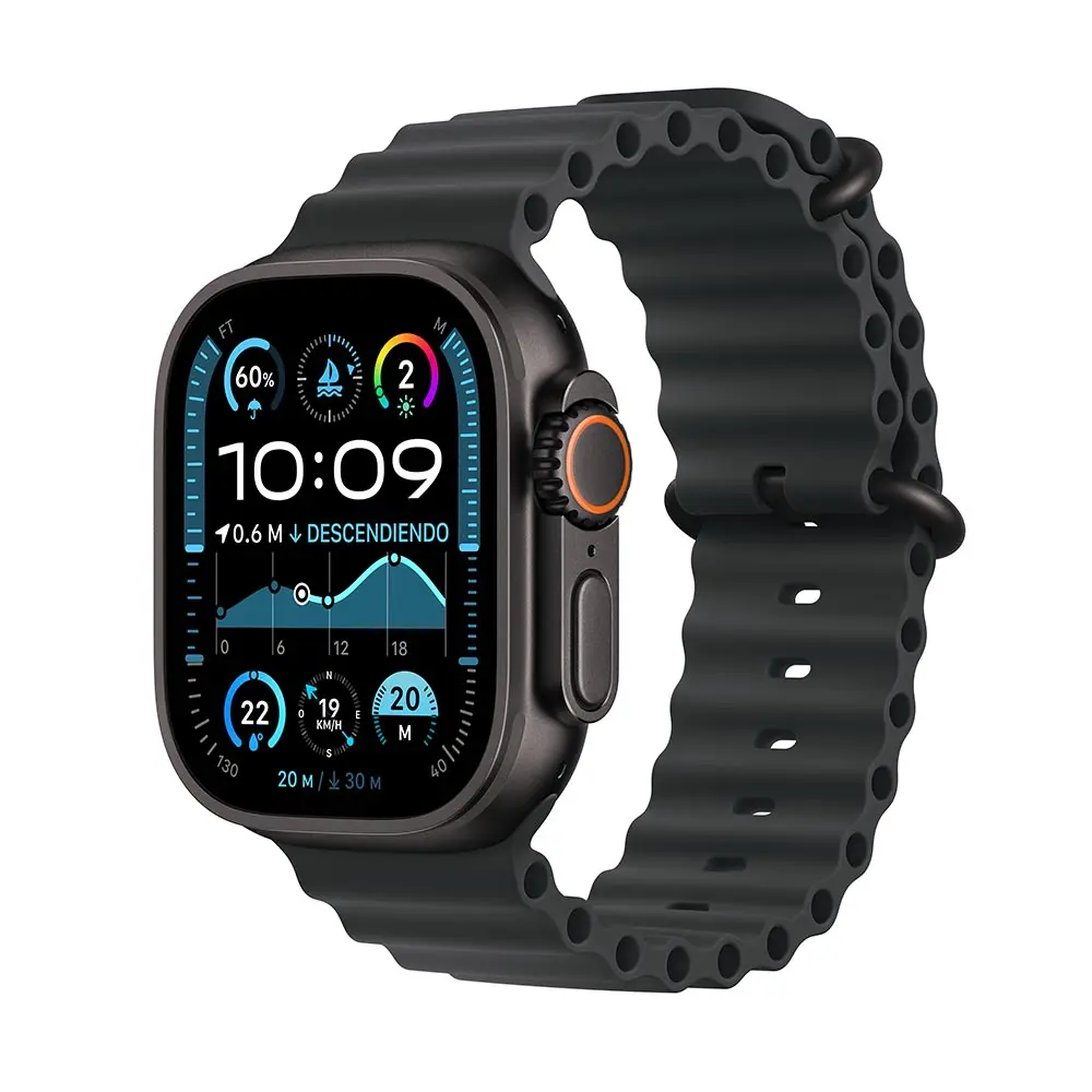 Apple Watch Ultra 2 GPS Cellular Titanio Negro 49 mm Correa Ocean Negra M