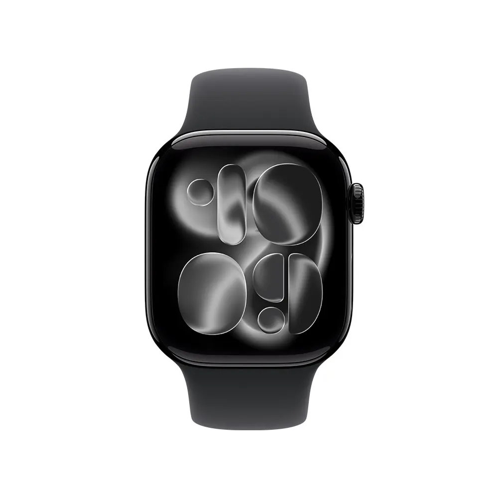 Apple Watch Series 11 GPS 42mm Aluminio Negro Azabache con correa deportiva negra talla S M