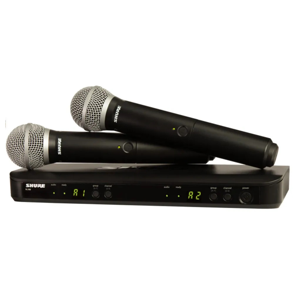 Sistema Micrófono Shure BLX288 PG58 Inalámbrico