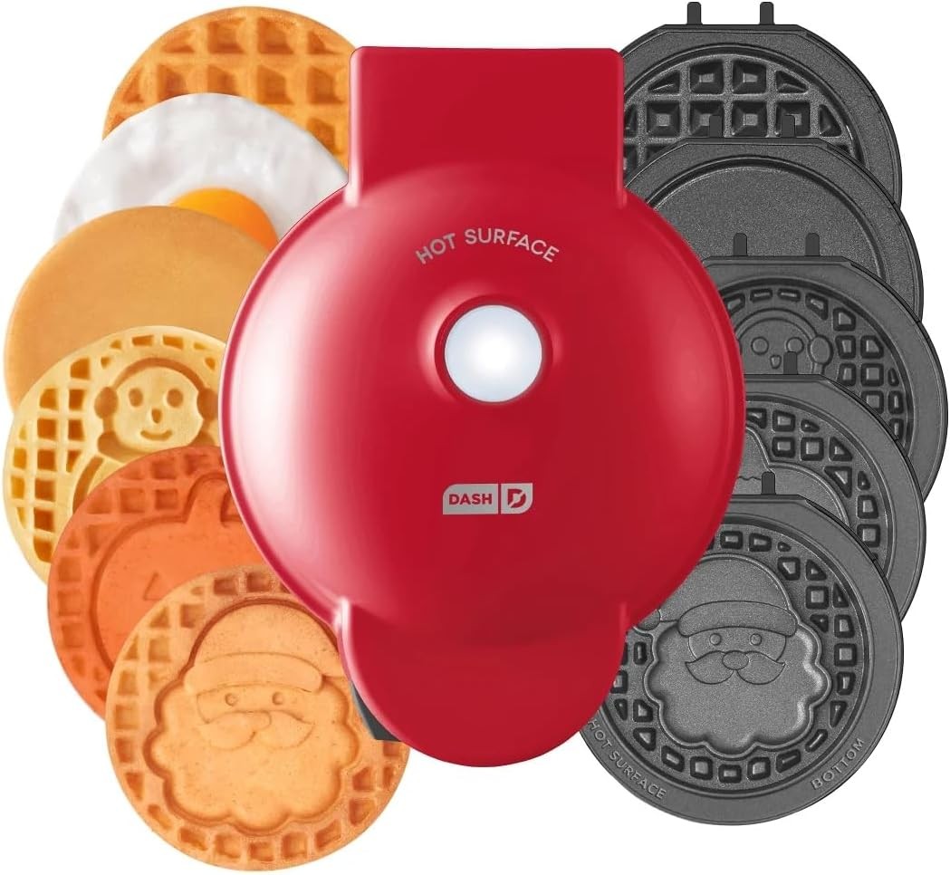 Mini wafflera Dash placas intercambiables