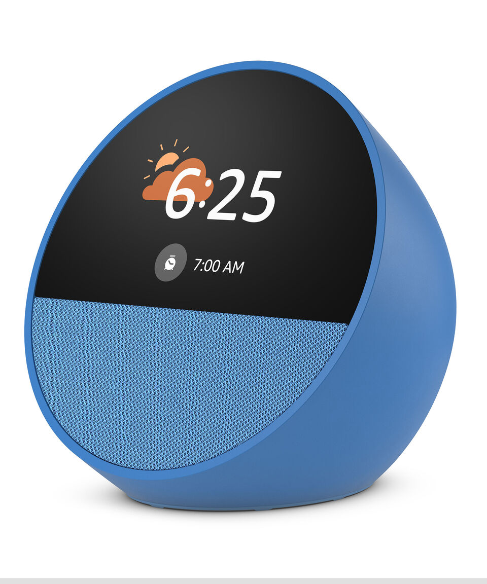 Echo Spot Azul detalle