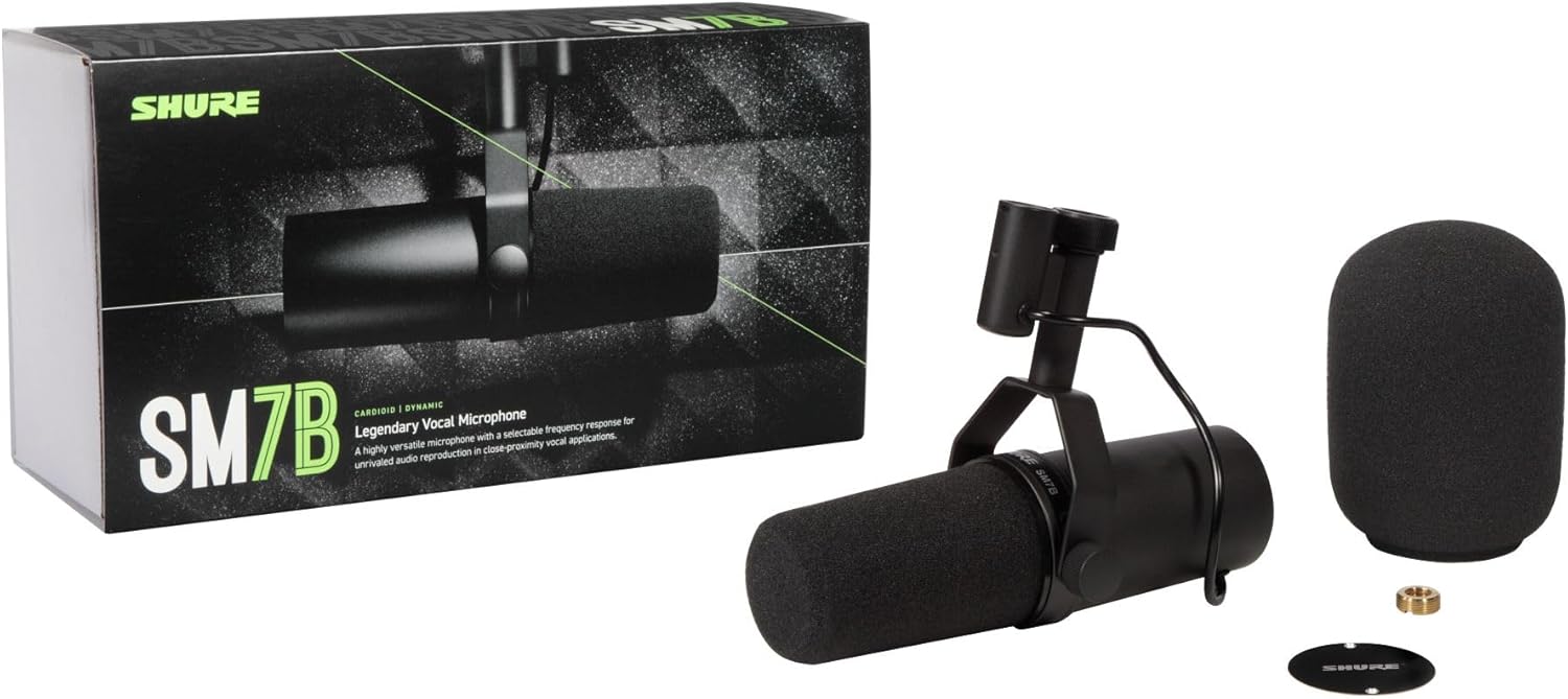 Micrófono Shure SM7B Dinámico Para Voz Podcast