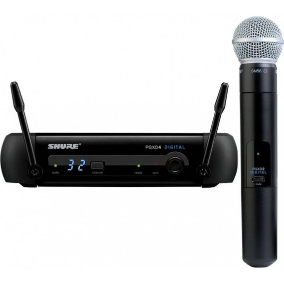 Sistema Micrófono Shure PGXD24 SM58 Inalámbrico